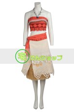 画像1: モアナと伝説の海 Moana モアナ・ワイアリキ コスプレ衣装 (1)
