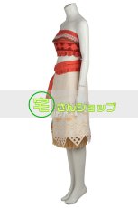 画像2: モアナと伝説の海 Moana モアナ・ワイアリキ 風 コスプレ衣装 コスチューム オーダーメイド (2)
