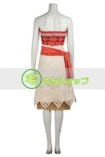 画像4: モアナと伝説の海 Moana モアナ・ワイアリキ 風 コスプレ衣装 コスチューム オーダーメイド (4)