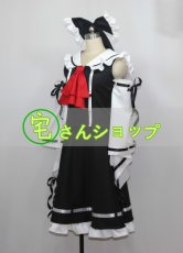 画像2: 東方Project 東方緋想天 博麗 霊夢 黒い版 コスチューム 巫女服 コスプレ衣装 (2)