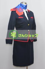 画像2: CA キャビンアテンダント スチュワーデス 制服 コスプレ衣装 (2)