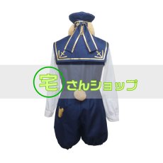 画像4: ディズニー ダッフィー シェリーメイ 耳尻尾付き ブルー 風 コスプレ衣装 コスチューム オーダーメイド (4)