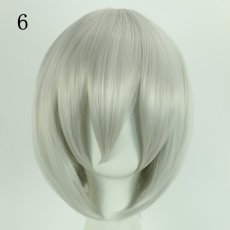 画像7: 短い髪　30cm多色　選び自由　高品質耐熱 コスプレウイッグ+ウイッグネット wig (7)
