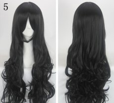 画像5: 卷き毛 ロング　80cm多色　選び自由　高品質耐熱 コスプレウイッグ+ウイッグネット wig (5)