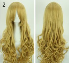 画像2: 卷き毛 ロング　80cm多色　選び自由　高品質耐熱 コスプレウイッグ+ウイッグネット wig (2)