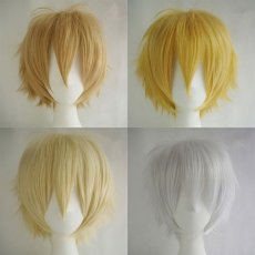 画像3: 短い髪　30cm多色　選び自由　高品質耐熱 コスプレウイッグ+ウイッグネット wig (3)