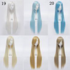 画像2: ストレート ロング　80cm多色　選び自由　高品質耐熱 コスプレウイッグ+ウイッグネット wig (2)