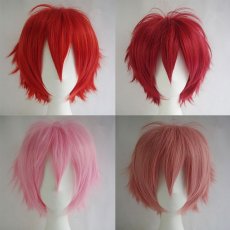 画像6: 短い髪　30cm多色　選び自由　高品質耐熱 コスプレウイッグ+ウイッグネット wig (6)