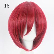 画像19: 短い髪　30cm多色　選び自由　高品質耐熱 コスプレウイッグ+ウイッグネット wig (19)