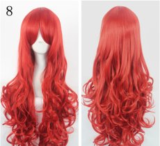 画像8: 卷き毛 ロング　80cm多色　選び自由　高品質耐熱 コスプレウイッグ+ウイッグネット wig (8)