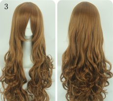 画像3: 卷き毛 ロング　80cm多色　選び自由　高品質耐熱 コスプレウイッグ+ウイッグネット wig (3)