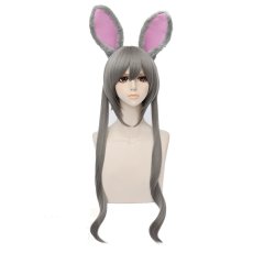 画像1: ズートピア ジュディ ウサギ Judy ツインテール ディズニー コスプレウイッグ うさぎ耳付き wig (1)