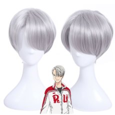 画像1: ユーリ!!! on ICE ヴィクトル・ニキフォロフ  コスプレウイッグ wig  (1)