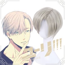 画像1: ユーリ!!! on ICE ヴィクトル・ニキフォロフ  コスプレウイッグ wig  (1)