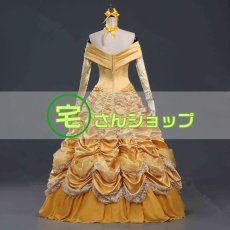 画像5: ディズニー 美女と野獣   ベル　ドレス コスプレ衣装 コスチューム (5)