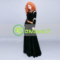画像1:  ディズニープリンセス メリダとおそろしの森 Brave メリダ コスプレ衣装 (1)