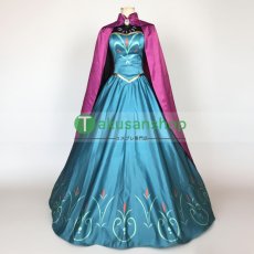 画像1: FROZEN アナと雪の女王 エルサ Elsa 風 コスチューム コスプレ衣装 オーダーメイド (1)