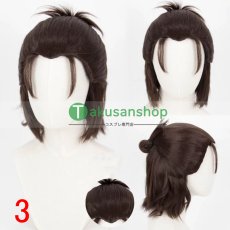 画像3: 進撃の巨人 エレン・イェーガー   風 コスプレウィッグ  かつら  cosplay wig 耐熱ウィッグ 専用ネット付   (3)