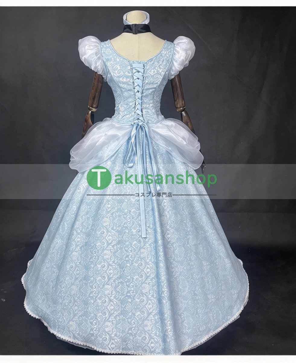 画像3:  シンデレラ  Cinderella プリンセス  ドレス  ハロウィン お姫様 風 コスチューム コスプレ衣装 オーダーメイド (3)