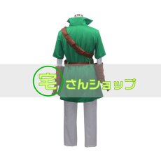 画像5: ゼルダの伝説 時のオカリナ リンク 風  コスチューム コスプレ衣装 (5)