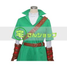 画像6: ゼルダの伝説 時のオカリナ リンク 風  コスチューム コスプレ衣装 (6)