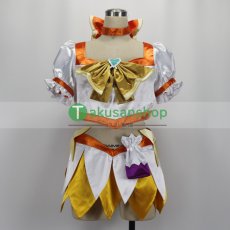 画像1: ハートキャッチプリキュア 明堂院いつき キュアサンシャイン 風  コスチューム コスプレ衣装  オーダーメイド無料 (1)