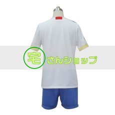 画像3: イナズマイレブン イナズマジャパン ユニフォーム 白×青 日本代表 サッカーウェア アウェイ  コスプレ衣装 (3)