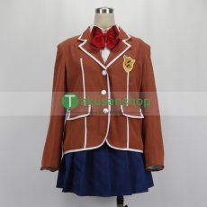 画像1: ギルティクラウン 制服 楪いのり 風 コスチューム コスプレ衣装 オーダーメイド無料 (1)