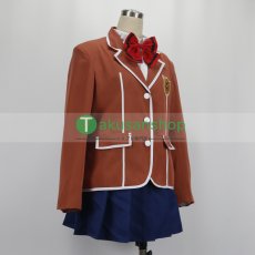 画像2: ギルティクラウン 制服 楪いのり 風 コスチューム コスプレ衣装 オーダーメイド無料 (2)