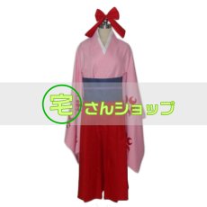 画像1: サクラ大戦 花組 真宮寺さくら 普段着 和服 コスプレ衣装 (1)