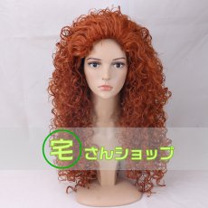 画像1: Brave  メリダとおそろしの森  プリンセス メリダ  風  コスプレウィッグ かつら cosplay wig 耐熱ウィッグ  専用ネット付   (1)