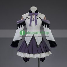 画像1: 劇場版 魔法少女まどか☆マギカ  ワルプルギスの廻天  暁美ほむら  風 コスチューム コスプレ衣装 (1)