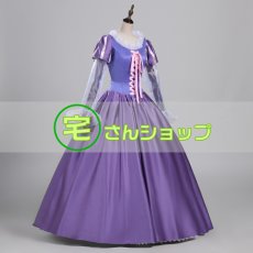 画像1: ディズニー　Tangled 塔の上のラプンツェル ラプンツェル Rapunzel  コスプレ衣装 (1)