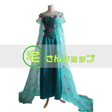 画像2: アナと雪の女王 エルサのサプライズ Frozen Fever エルサ Elsa ハロウィン お姫様 コスプレ衣装 コスチューム (2)