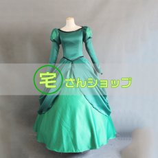 画像1: ディズニー プリンセス リトル マーメイド ドレス人魚姫 アリエル ドレス  コスチューム コスプレ衣装 (1)