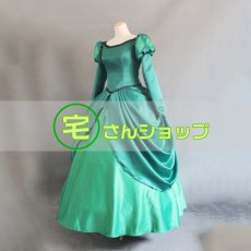 画像2: ディズニー プリンセス リトル マーメイド ドレス人魚姫 アリエル ドレス  コスチューム コスプレ衣装 (2)