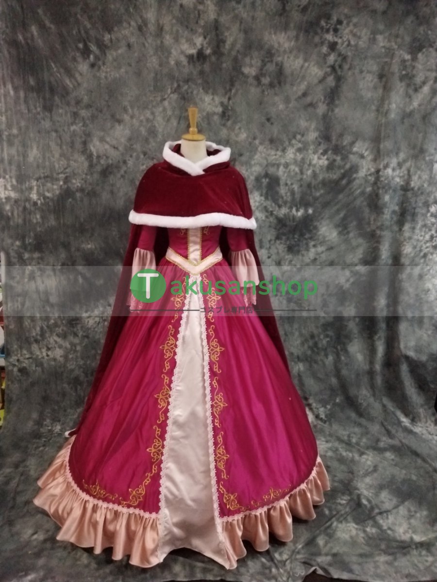 画像2: 美女と野獣 ベル  プリンセス ドレス  ハロウィン お姫様 風 コスチューム コスプレ衣装 オーダーメイド (2)