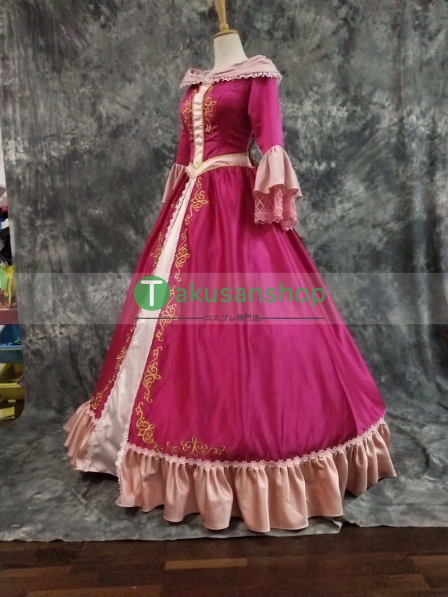 画像4: 美女と野獣 ベル  プリンセス ドレス  ハロウィン お姫様 風 コスチューム コスプレ衣装 オーダーメイド (4)