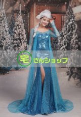 画像2: ディズニー FROZEN アナと雪の女王 エルサ Elsa コスプレ衣装 (2)