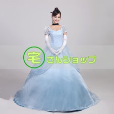 画像1: ディズニープリンセス　シンデレラ コスプレ衣装 (1)