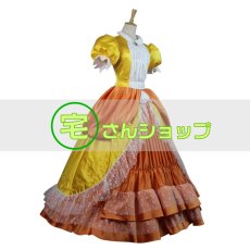 画像2: スーパーマリオ Daisy デイジー ドレス 風 コスチューム コスプレ衣装 オーダーメイド (2)