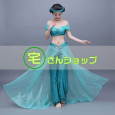 画像2: ディズニープリンセス アラジンと魔法のランプ アラジン Aladin ジャスミン プリンセス  コスプレ衣装 (2)