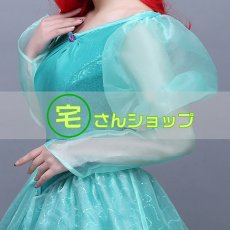 画像5:  ディズニープリンセス リトル マーメイド  人魚姫 アリエル ドレス  コスプレ衣装 (5)