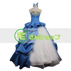 画像1: 【女性Sサイズ】FATE/ZERO風　TYPE-MOON 10周年　セイバー　ネロ 青いドレス　手袋付き　コスプレ衣装 (1)