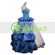 画像2: FATE/ZERO風　TYPE-MOON 10周年　セイバー　ネロ 青いドレス　手袋付き　コスプレ衣装 (2)