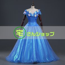 画像1: ディズニー 映画  シンデレラ Cinderella コスプレ衣装 (1)