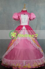 画像1: スーパーマリオ  ピーチ姫  ドレス 風 コスチューム コスプレ衣装  オーダーメイド無料  (1)