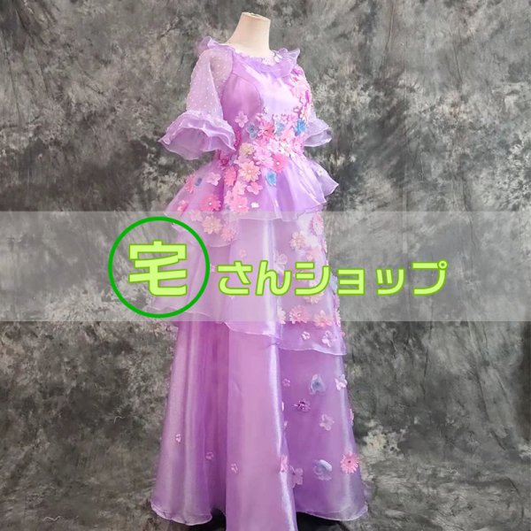 ミラベルの魔法だらけの家 ENCANT イサベラ ドレス 仮装 大人 Encanto イサベラ・マドリガル コスプレ衣装 『ミラベルと魔法