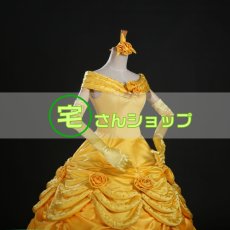 画像5: ディズニー 美女と野獣 (アニメ映画)  ベル コスプレ衣装 コスチューム (5)