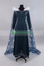 画像1: アナと雪の女王/家族の思い出 エルサ Elsa ハロウィン お姫様 コスプレ衣装 コスチューム (1)